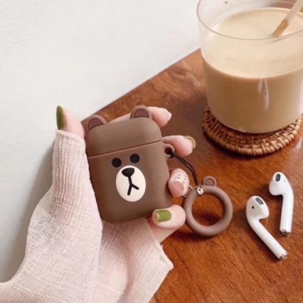 Disney Teddy Wireless Earbud Case Cover AirPods (Gen 1/2) “Brown color”
